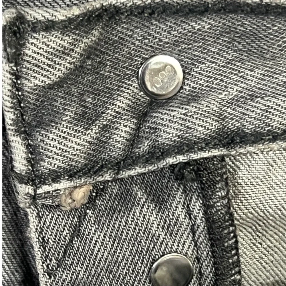 Levi's 501 Original Jeans 44x30 Gray Straight Leg Button Fly Stretch Denim New